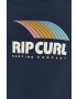 Rip Curl Mikina pánska tmavomodrá farba s kapucňou s potlačou - Pepit.sk