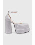 Steve Madden Lodičky Charlize-R strieborná farba na podpätku SM11002257 - Pepit.sk