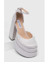 Steve Madden Lodičky Charlize-R strieborná farba na podpätku SM11002257 - Pepit.sk