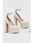 Steve Madden Lodičky Skyrise béžová farba na platforme SM11002238 - Pepit.sk