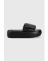 Steve Madden Šľapky Swoosh dámske čierna farba na platforme SM11002446 - Pepit.sk