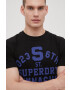 Superdry Bavlnené tričko šedá farba melanžové - Pepit.sk