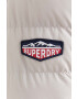 Superdry Bunda pánska béžová farba zimná - Pepit.sk