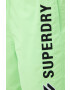 Superdry Plavkové šortky zelená farba - Pepit.sk