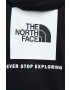 The North Face Bavlnená mikina NF0A2ZWUKY41-KY41 pánska čierna farba s kapucňou s potlačou - Pepit.sk