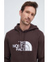 The North Face Bavlnená mikina Drew Peak Hoodie pánska hnedá farba s kapucňou s nášivkou NF00AHJYI0I1 - Pepit.sk