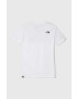 The North Face Bavlnené tričko S/S Easy Tee NF00A3P73M1-white biela farba s potlačou - Pepit.sk