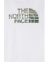 The North Face Bavlnené tričko S/S Easy Tee NF00A3P73M1-white biela farba s potlačou - Pepit.sk