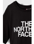 The North Face Detské bavlnené tričko G S/S CROP EASY TEE čierna farba - Pepit.sk