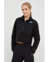 The North Face Mikina Womens Denali Cropped Fleece dámska čierna farba NF0A7WXYJK31 - Pepit.sk