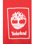 Timberland Detská mikina červená farba s potlačou - Pepit.sk