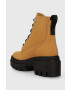 Timberland Kožené workery Everleigh Boot 6in LaceUp dámske hnedá farba na platforme TB0A41QK2311 - Pepit.sk