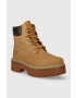 Timberland Kožené workery Stone Street 6in WP dámske hnedá farba na plochom podpätku TB0A5RJD2311 - Pepit.sk