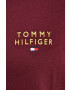 Tommy Hilfiger Bavlnené tričko pánsky bordová farba vzorovaný - Pepit.sk