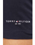 Tommy Hilfiger Bavlnené tričko pánsky tmavomodrá farba jednofarebný - Pepit.sk