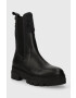 Tommy Hilfiger Členkové topánky SEASONAL FEMININE CHELSEA BOOT dámske čierna farba na plochom podpätku FW0FW07497 - Pepit.sk