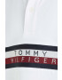 Tommy Hilfiger Detská bavlenná polokošeľa biela farba s nášivkou - Pepit.sk