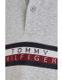 Tommy Hilfiger Detská bavlenná polokošeľa šedá farba s nášivkou - Pepit.sk