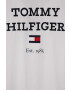 Tommy Hilfiger Detská bavlnená košeľa s dlhým rukávom biela farba s potlačou - Pepit.sk