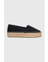 Tommy Hilfiger Espadrilky TH EMBROIDERED FLATFORM tmavomodrá farba na platforme FW0FW07014 - Pepit.sk