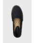 Tommy Hilfiger Espadrilky TH EMBROIDERED FLATFORM tmavomodrá farba na platforme FW0FW07014 - Pepit.sk