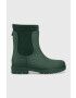 Tommy Hilfiger Gumáky Rain Boot Ankle dámske zelená farba - Pepit.sk