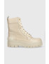 Tommy Hilfiger Kožené členkové topánky FW0FW06849 LACE UP ZIP BOOT MONOGRAM - Pepit.sk