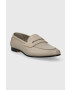 Tommy Hilfiger Kožené mokasíny ESSENTIAL LEATHER LOAFER dámske béžová farba na plochom podpätku FW0FW07769 - Pepit.sk