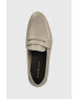 Tommy Hilfiger Kožené mokasíny ESSENTIAL LEATHER LOAFER dámske béžová farba na plochom podpätku FW0FW07769 - Pepit.sk