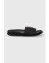 Tommy Hilfiger Kožené šľapky TH RUBBER PATCH LEATHER SANDAL pánske čierna farba FM0FM05031 - Pepit.sk