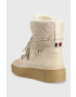 Tommy Hilfiger Kožené snehule FW0FW06852 SNOW BOOT MONOGRAM - Pepit.sk