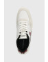 Tommy Hilfiger Kožené tenisky ELEVATED CUPSOLE LTH MIX biela farba FM0FM04929 - Pepit.sk