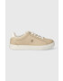 Tommy Hilfiger Kožené tenisky ESSENTIAL ELEVATED COURT SNEAKER béžová farba FW0FW07685 - Pepit.sk