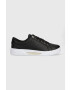 Tommy Hilfiger Kožené tenisky GOLDEN HW COURT SNEAKER čierna farba FW0FW07560 - Pepit.sk