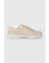 Tommy Hilfiger Kožené tenisky GOLDEN HW COURT SNEAKER béžová farba FW0FW07560 - Pepit.sk