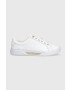 Tommy Hilfiger Kožené tenisky GOLDEN HW COURT SNEAKER biela farba FW0FW07560 - Pepit.sk