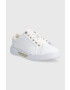 Tommy Hilfiger Kožené tenisky GOLDEN HW COURT SNEAKER biela farba FW0FW07560 - Pepit.sk