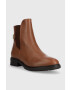 Tommy Hilfiger Kožené topánky chelsea Th Leather Flat Boot - Pepit.sk