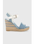 Tommy Hilfiger Sandále DENIM WEDGE SANDAL dámske na kline FW0FW07079 - Pepit.sk