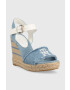 Tommy Hilfiger Sandále DENIM WEDGE SANDAL dámske na kline FW0FW07079 - Pepit.sk