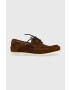 Tommy Hilfiger Semišové mokasíny TH BOAT SHOE CORE SUEDE pánske hnedá farba FM0FM04505 - Pepit.sk