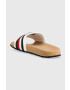 Tommy Hilfiger Šľapky CORPORATE CORK POOL SLIDE pánske biela farba FM0FM04466 - Pepit.sk