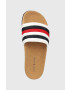 Tommy Hilfiger Šľapky CORPORATE CORK POOL SLIDE pánske biela farba FM0FM04466 - Pepit.sk