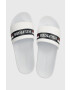 Tommy Hilfiger Šľapky CORPORATE HILFIGER POOL SLIDE pánske biela farba FM0FM04911 - Pepit.sk