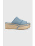 Tommy Hilfiger Šľapky DENIM WEDGE FLATFORM - Pepit.sk