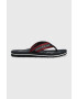 Tommy Hilfiger Žabky Gold Signature Beach Sandal Wmn dámske tmavomodrá farba na plochom podpätku - Pepit.sk