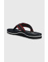 Tommy Hilfiger Žabky Gold Signature Beach Sandal Wmn dámske tmavomodrá farba na plochom podpätku - Pepit.sk