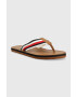 Tommy Hilfiger Žabky HILFIGER LEATHER BEACH SANDAL pánske hnedá farba FM0FM04548 - Pepit.sk