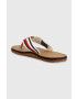 Tommy Hilfiger Žabky HILFIGER LEATHER BEACH SANDAL pánske hnedá farba FM0FM04548 - Pepit.sk