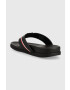 Tommy Hilfiger Žabky HILFIGER LEATHER TOE POST SANDAL pánske čierna farba FM0FM04460 - Pepit.sk